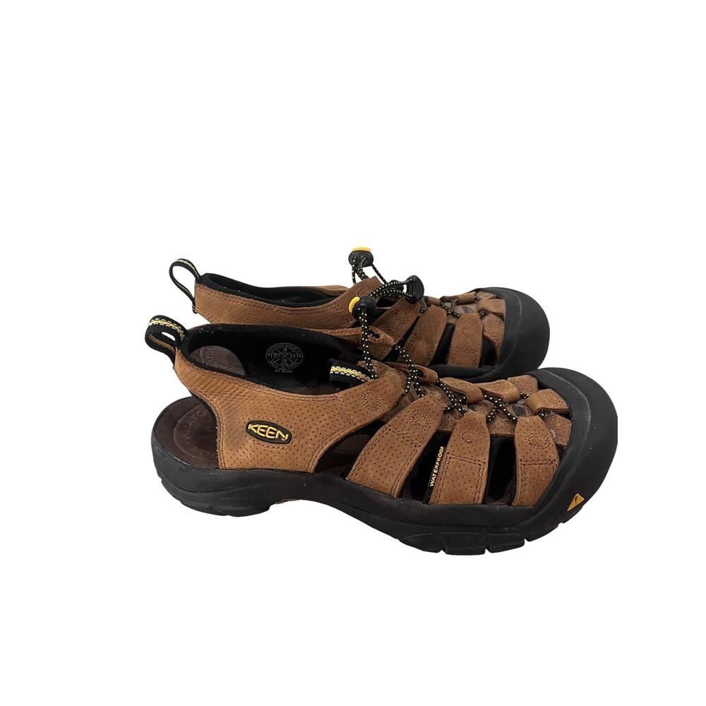 KEEN Shoes Womens Size 9 Brown Waterproof Closed Toe Fisherman Sandals Nubuck - Picture 2 of 8